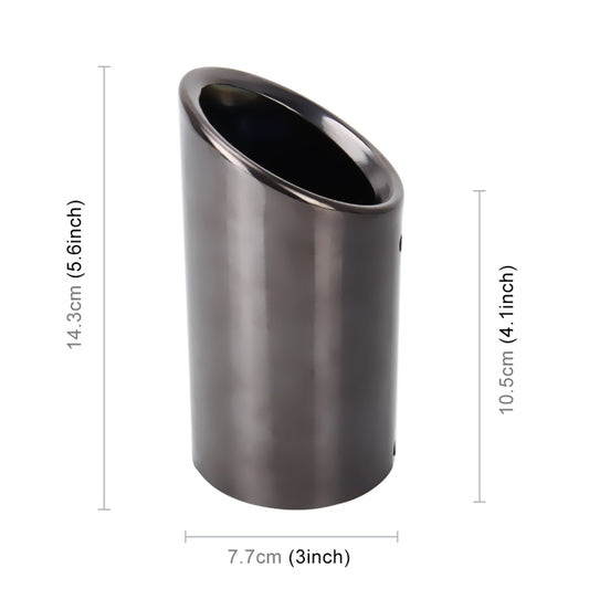 2 PCS Car Styling Stainless Steel Exhaust Tail Muffler Tip Pipe for VW Volkswagen 1.8T/2T Swept Volume, Audi A1/A3/A4L/Q3/Q5(Black) - Exhaust Pipes by buy2fix | Online Shopping UK | buy2fix
