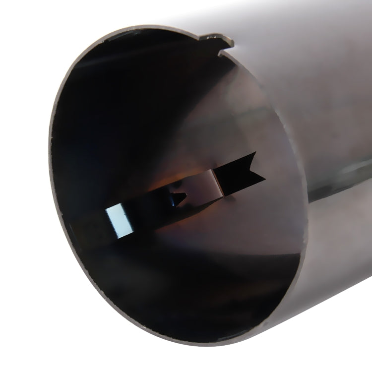 2 PCS Car Styling Stainless Steel Exhaust Tail Muffler Tip Pipe for VW Volkswagen 1.8T/2T Swept Volume, Audi A1/A3/A4L/Q3/Q5(Black) - Exhaust Pipes by buy2fix | Online Shopping UK | buy2fix
