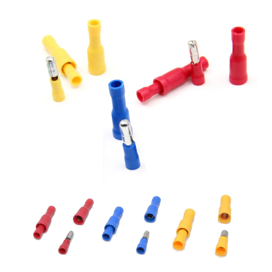 60 in 1 Mixed Cold Press Electrical Insulated Terminals Bullet Solderless Crimp Connectors Kit - Booster Cable & Clip by buy2fix | Online Shopping UK | buy2fix
