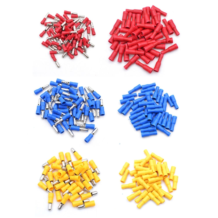 60 in 1 Mixed Cold Press Electrical Insulated Terminals Bullet Solderless Crimp Connectors Kit - Booster Cable & Clip by buy2fix | Online Shopping UK | buy2fix