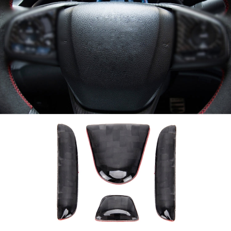 4 in 1 Steering Wheel H Logo Trim Decal Sticker for Honda Civic 10th Gen 2016-2019 - Car Interior Mouldings by buy2fix | Online Shopping UK | buy2fix