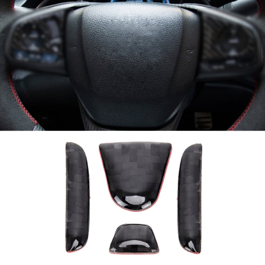 4 in 1 Steering Wheel H Logo Trim Decal Sticker for Honda Civic 10th Gen 2016-2019 - Car Interior Mouldings by buy2fix | Online Shopping UK | buy2fix