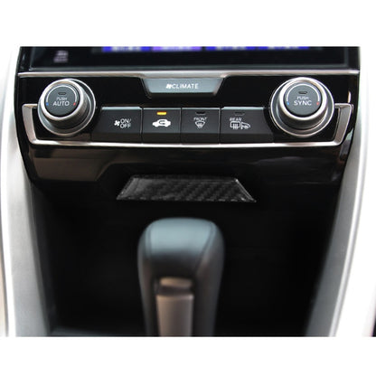 Carbon Fiber Trim Central Control Gears Shift Panel Decorative Sticker for Honda Civic 10th Gen 2016-2019 by buy2fix