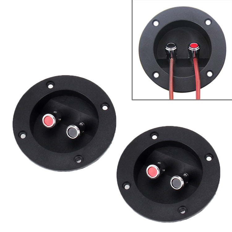2 PCS DIY Home Car 2 Way Speaker Box Terminal Cup Subwoofer Plugs Stereo Binding Post - Car Amplifiers by buy2fix | Online Shopping UK | buy2fix