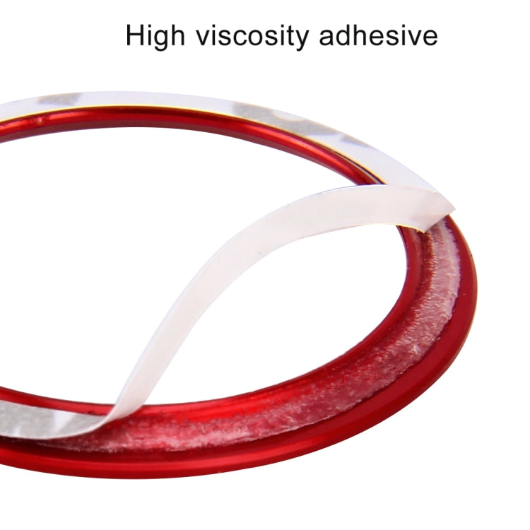 Car Engine Start Key Push Button Ring Trim Aluminum Alloy Sticker Decoration for Audi(Blue) by buy2fix