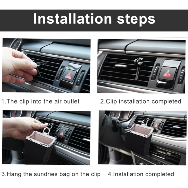 Universal Car Air Vent Mount Outlet Storage Box Case Bag Pouch Phone Holder by buy2fix