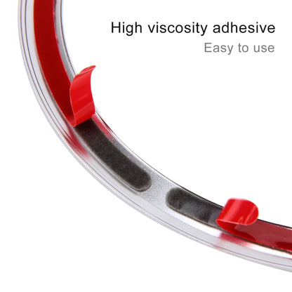 Car Auto Steering Wheel Aluminum Alloy Ring Cover Trim Sticker Decoration for Jaguar(Red) by buy2fix