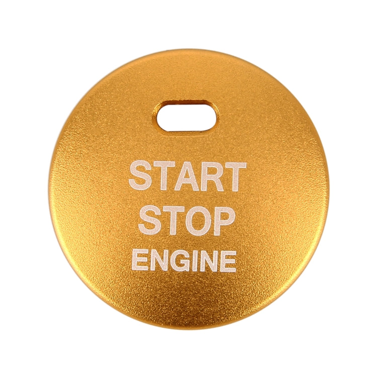 3D Aluminum Alloy Engine Start Stop Push Button Cover Trim Decorative Sticker for Mazda CX4 / CX5 / Axela / ATENZA(Yellow) - Decoration Rings by buy2fix | Online Shopping UK | buy2fix