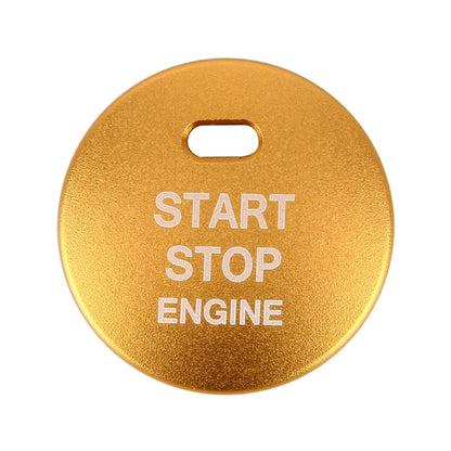 3D Aluminum Alloy Engine Start Stop Push Button Cover Trim Decorative Sticker for Mazda CX4 / CX5 / Axela / ATENZA(Yellow) - Decoration Rings by buy2fix | Online Shopping UK | buy2fix