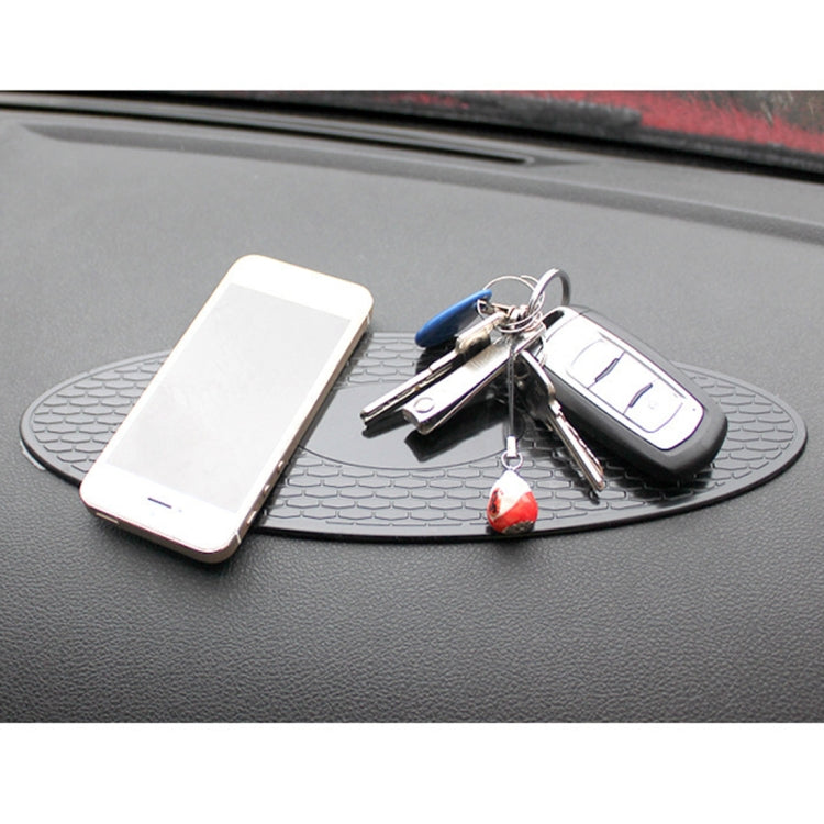 Car Auto Oval Soft Rubber Dashboard Anti-slip Pad Mat for Phone / GPS/ MP4/ MP3, Size: 30*9.5cm by buy2fix