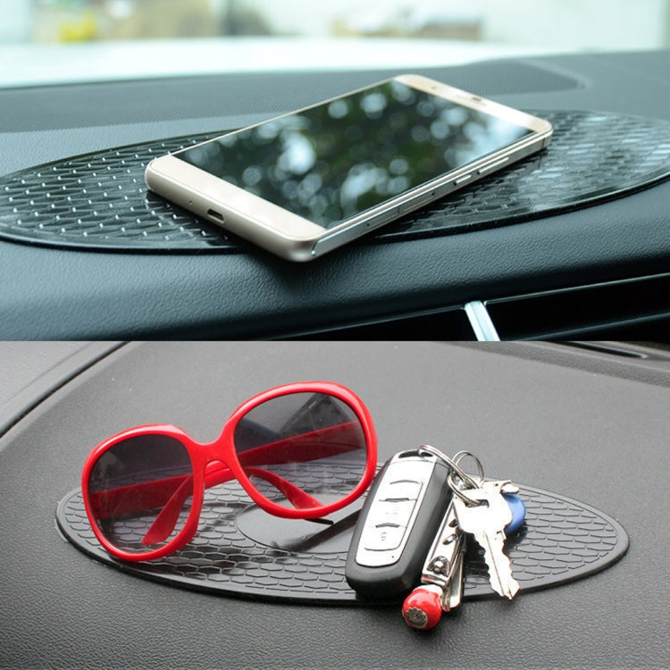 Car Auto Oval Soft Rubber Dashboard Anti-slip Pad Mat for Phone / GPS/ MP4/ MP3, Size: 30*9.5cm by buy2fix