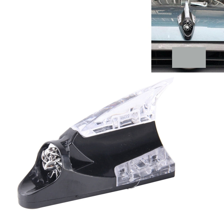 CB-073 Colorful Warning Light Wind Power Shark Fin Antenna Car Decoration(Black) by buy2fix