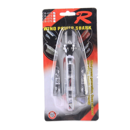 CB-073 Colorful Warning Light Wind Power Shark Fin Antenna Car Decoration(Black) by buy2fix