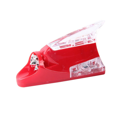 CB-073 Colorful Warning Light Wind Power Shark Fin Antenna Car Decoration(Red) by buy2fix