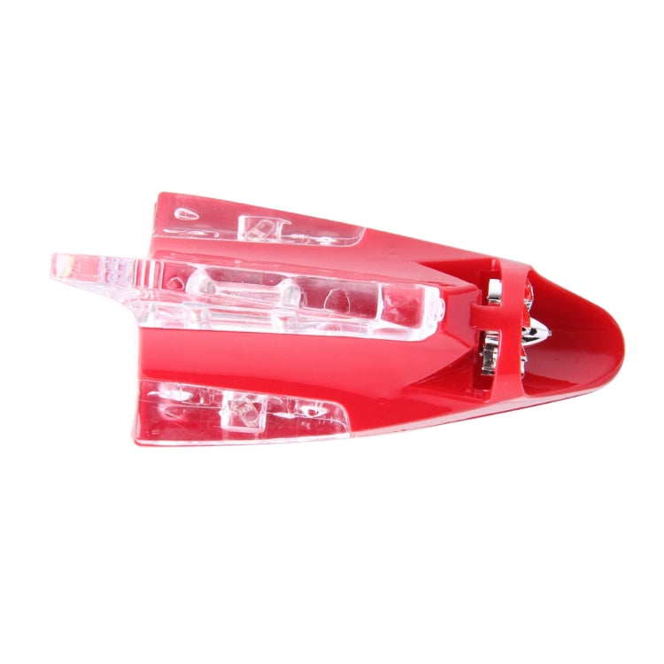 CB-073 Colorful Warning Light Wind Power Shark Fin Antenna Car Decoration(Red) by buy2fix