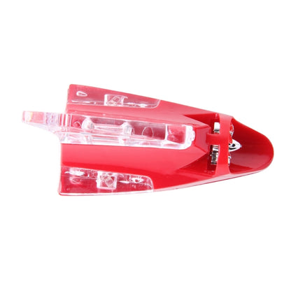 CB-073 Colorful Warning Light Wind Power Shark Fin Antenna Car Decoration(Red) by buy2fix
