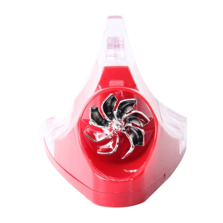 CB-073 Colorful Warning Light Wind Power Shark Fin Antenna Car Decoration(Red) by buy2fix