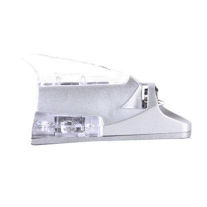 CB-073 Colorful Warning Light Wind Power Shark Fin Antenna Car Decoration(Silver) by buy2fix