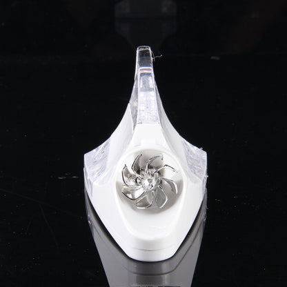 CB-073 Colorful Warning Light Wind Power Shark Fin Antenna Car Decoration(White) by buy2fix