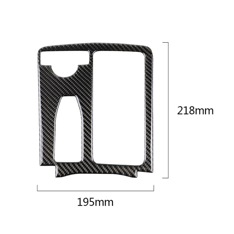 Car Carbon Fiber Left Drive Gear Position Panel Decorative Sticker for Mercedes-Benz W204 2007-2013 / W212 2010-2012 by buy2fix