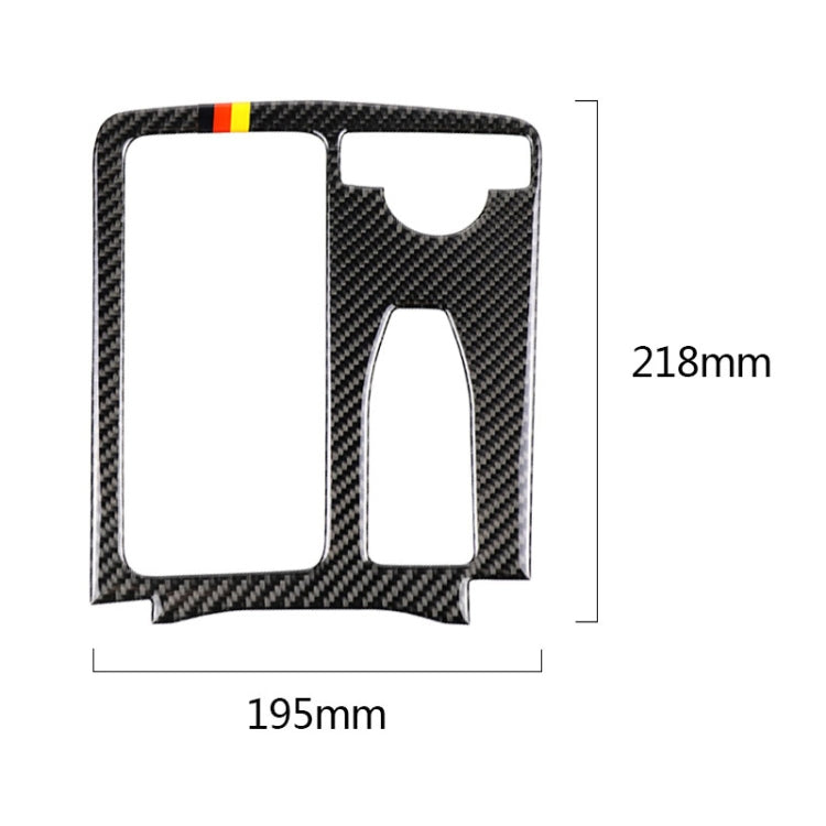 Car German Flag Carbon Fiber Right Drive Gear Position Panel Decorative Sticker for Mercedes-Benz W204 2007-2013 / W212 2010-2012 by buy2fix