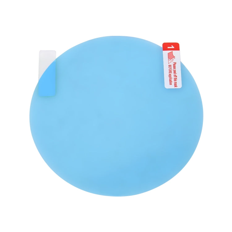 Car Round PET Rearview Mirror Protective Window Clear Anti-fog Waterproof Rain Shield Film, Diameter: 8cm by buy2fix