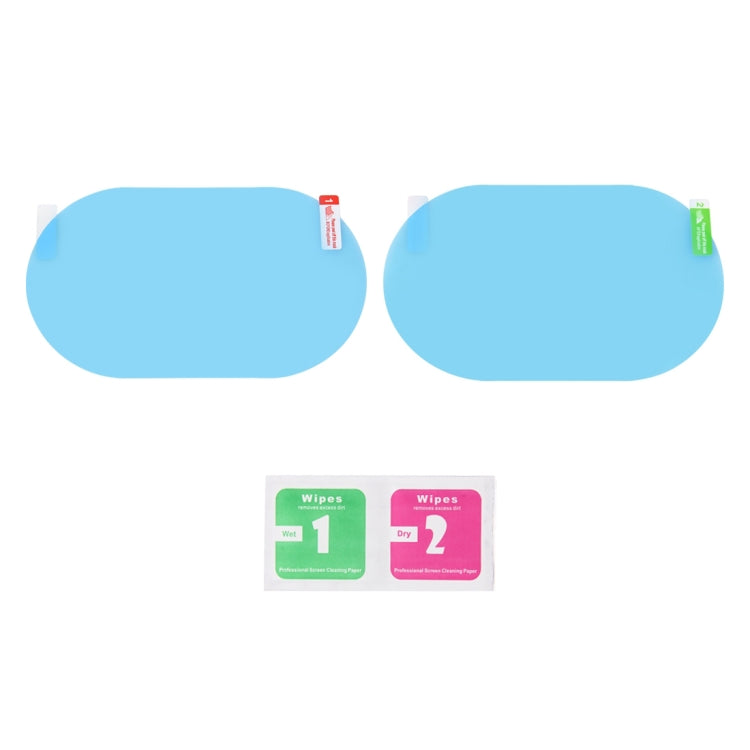 Car Round PET Rearview Mirror Protective Window Clear Anti-fog Waterproof Rain Shield Film, Diameter: 10cm by buy2fix