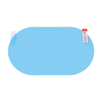 Car Oval PET Rearview Mirror Protective Window Clear Anti-fog Waterproof Rain Shield Film, Size:10x15cm by buy2fix