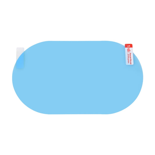 Car Oval PET Rearview Mirror Protective Window Clear Anti-fog Waterproof Rain Shield Film, Size:10x15cm by buy2fix