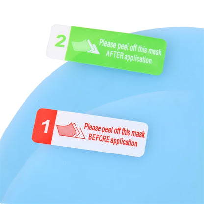 Car Oval PET Rearview Mirror Protective Window Clear Anti-fog Waterproof Rain Shield Film, Size:10x15cm by buy2fix