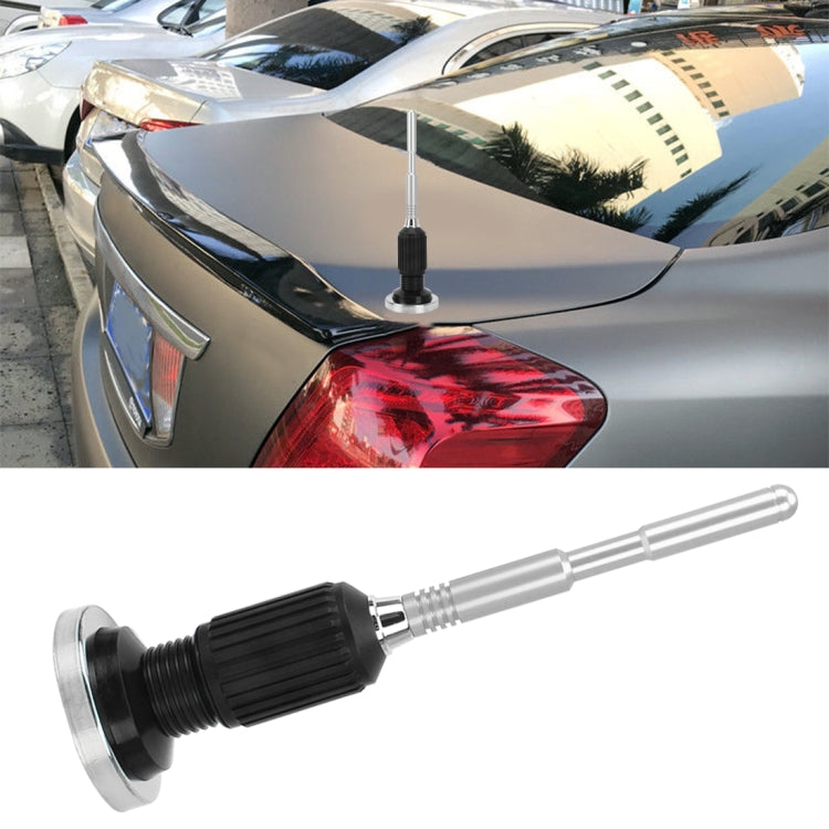 PS-5506 Universal Car Magnetic Roof Mount Base Radio AM/FM Aerial Amplified Antenna(Silver) by buy2fix