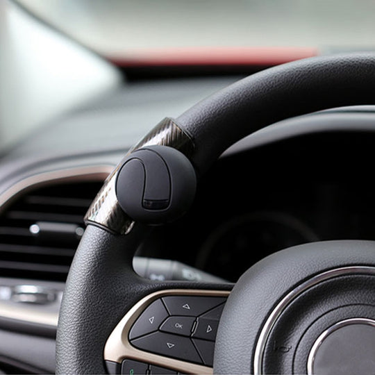 3R-2151 Car Auto Universal Steering Wheel Spinner Knob Auxiliary Booster Aid Control Handle Car Steering Wheel Booster Wheel Strengthener Auto Spinner Knob Ball(Black)