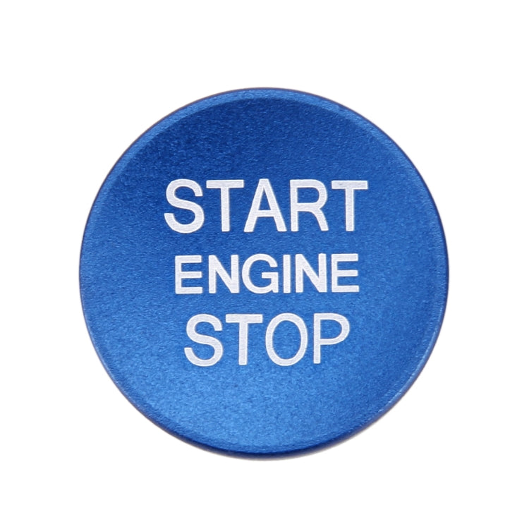 Car Engine Start Key Push Button Cover Trim Aluminum Alloy Sticker Decoration for Audi(Blue) by buy2fix