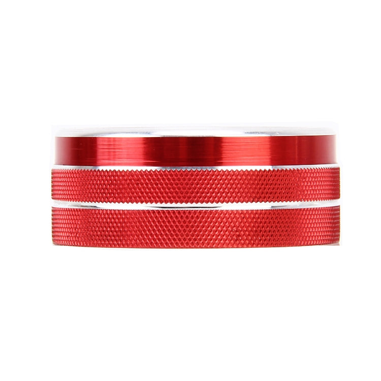 3 PCS Car Aluminum Alloy Air Conditioner Knob Case for Honda Tenth Generation Accord(Red) by buy2fix