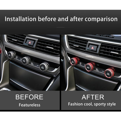 3 PCS Car Aluminum Alloy Air Conditioner Knob Case for Honda Tenth Generation Accord(Red) by buy2fix