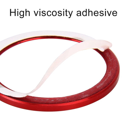 Car Engine Start Key Push Button Ring Trim Aluminum Alloy Sticker Decoration for Volkswagen(Red) by buy2fix