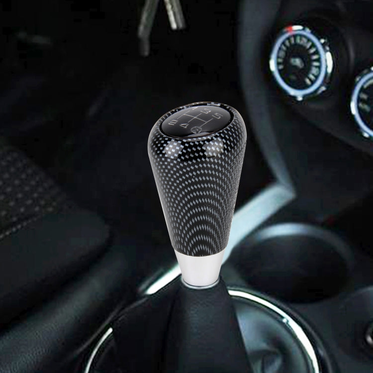 Universal Vehicle Modified Resin Shifter Manual 6-Speed Gear Shift Knob, Size: 8.2*5.5cm (Black White) by buy2fix