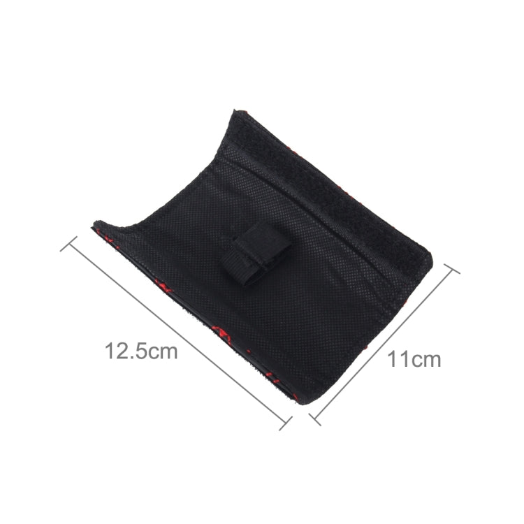 3 PCS Car Hand Brake Cover Shift Knob Gear Stick Cushion Sets Rear View Mirror Sets Cover Car Accessory Interior Decoration Pad(Red) by buy2fix