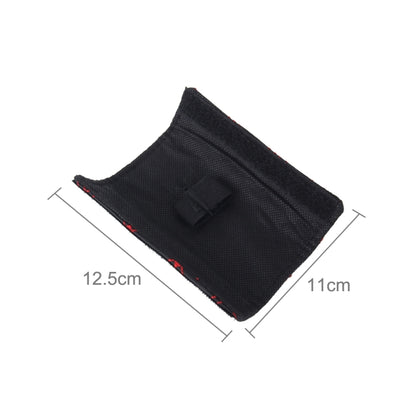 3 PCS Car Hand Brake Cover Shift Knob Gear Stick Cushion Sets Rear View Mirror Sets Cover Car Accessory Interior Decoration Pad(Red) by buy2fix