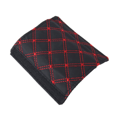 3 PCS Car Hand Brake Cover Shift Knob Gear Stick Cushion Sets Rear View Mirror Sets Cover Car Accessory Interior Decoration Pad(Red) by buy2fix