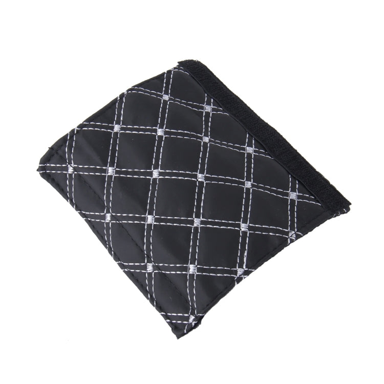 3 PCS Car Hand Brake Cover Shift Knob Gear Stick Cushion Sets Rear View Mirror Sets Cover Car Accessory Interior Decoration Pad(White) by buy2fix