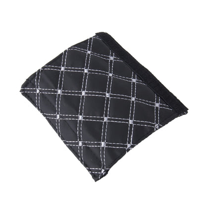 3 PCS Car Hand Brake Cover Shift Knob Gear Stick Cushion Sets Rear View Mirror Sets Cover Car Accessory Interior Decoration Pad(White) by buy2fix