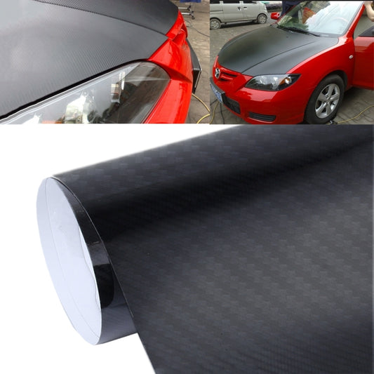 5D High Gloss Carbon Fiber Car Vinyl Wrap Sticker Decal Film Sheet Air Release, Size: 152cm x 50cm(Black) by buy2fix