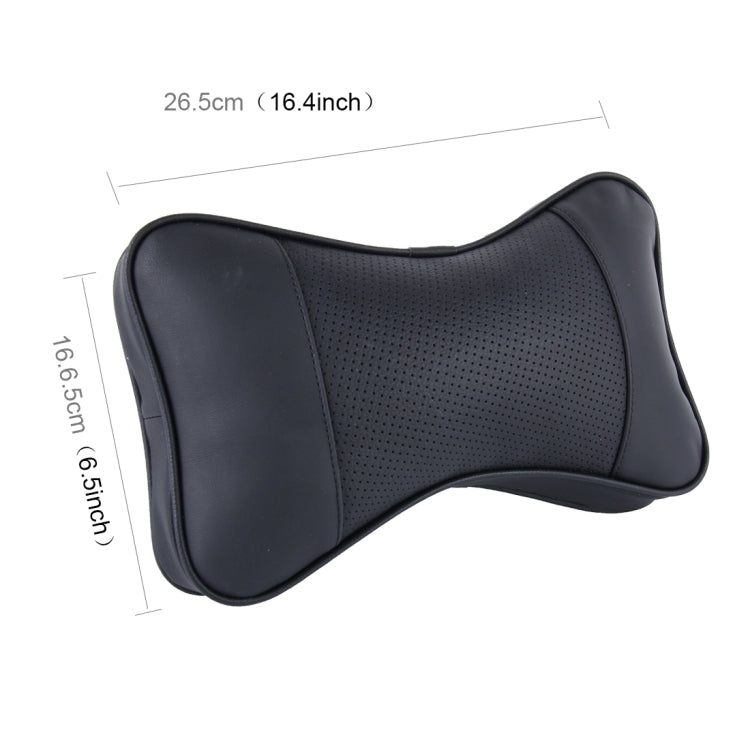 2 PCS MLC-06 Car Neck Pillow Soft Version Lovely Breathe Car Auto Head Neck Rest Cushion Headrest Pillow Pad (Black) by buy2fix