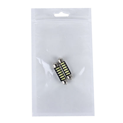 2 PCS 2W 100 LM 6000K 41MM 6 SMD-7020 LEDs Bicuspid Port Decoding Car Dome Lamp LED Reading Light, DC 12V, White Light(Black) - Dome Lights by buy2fix | Online Shopping UK | buy2fix