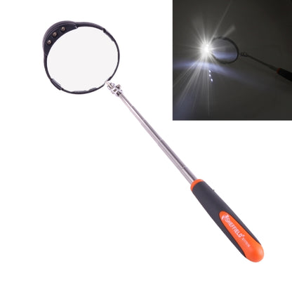 Retractable Vehicle Car Chassis Inspection Mirror with 3 PCS 5mm LED Lights, Mirror Diameter: 82mm, Max Expanding Length: 760mm - Electronic Test by buy2fix | Online Shopping UK | buy2fix