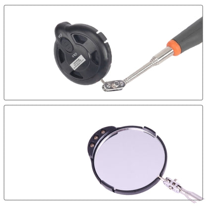 Retractable Vehicle Car Chassis Inspection Mirror with 3 PCS 5mm LED Lights, Mirror Diameter: 82mm, Max Expanding Length: 760mm - Electronic Test by buy2fix | Online Shopping UK | buy2fix