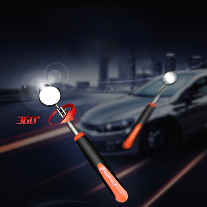 Retractable Vehicle Car Chassis Inspection Mirror with 3 PCS 5mm LED Lights, Mirror Diameter: 82mm, Max Expanding Length: 760mm - Electronic Test by buy2fix | Online Shopping UK | buy2fix