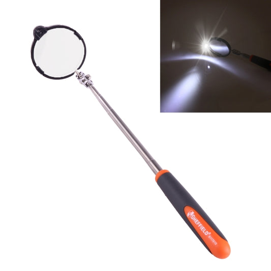 Retractable Vehicle Car Chassis Telescoping Inspection Mirror with 1 PCS 5mm LED Light, Mirror Diameter: 55mm, Max Expanding Length: 940mm - Electronic Test by buy2fix | Online Shopping UK | buy2fix