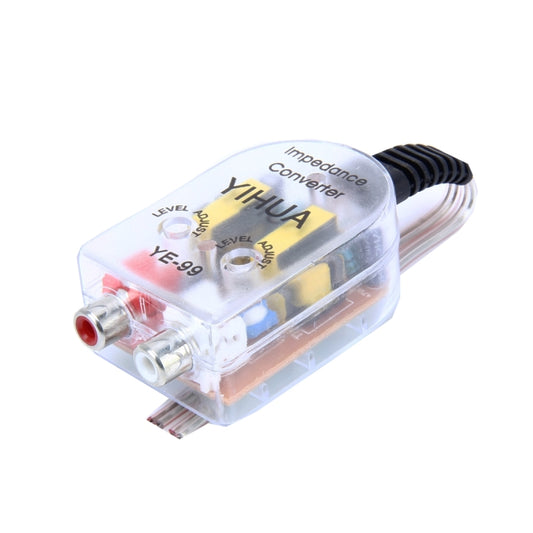 YE-99 Vehicle Car High to Low Impedance Converter Adapter Speaker to RCA Line - Car Amplifiers by buy2fix | Online Shopping UK | buy2fix